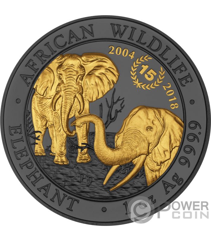 Elephant Th Anniversary Jubilee Golden Enigma Oz Silver Coin