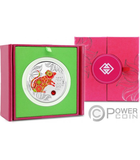 Rat Topo Lunar Year Oz Moneta Argento Patacas Macau