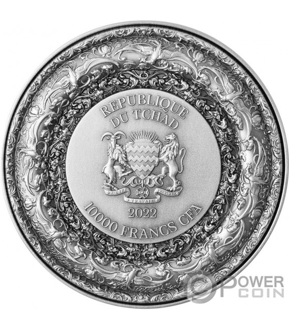 Forbidden Phoenix Oz Moneda Plata Francos Chad