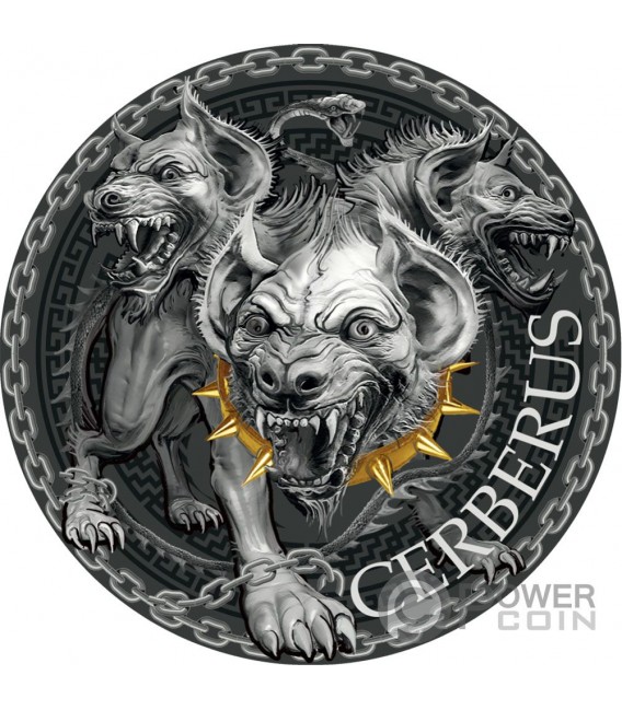 Cerberus Great Greek Mythology Oz Monnaie Argent Francs Cameroon