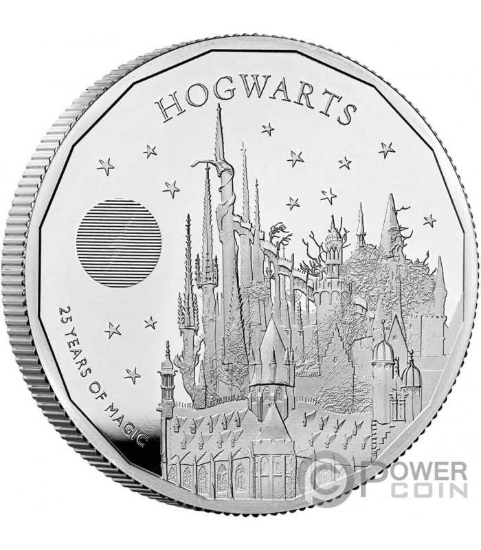 Hogwarts Harry Potter Oz Moneta Argento Pounds United Kingdom