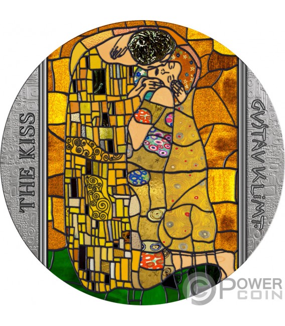 Kiss By Gustav Klimt Stained Glass Art Oz Moneda Plata Cedis Ghana