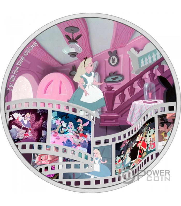 ALICE IN WONDERLAND Disney Alice Au Pays Des Merveilles 3 Oz Monnaie