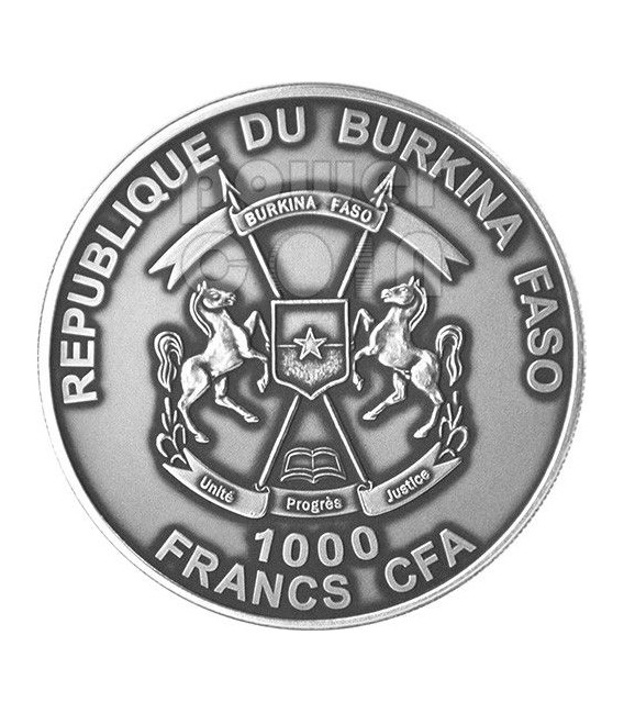 JESUS NAZARENUS Christ Nazareth 1 Oz Silber Münze 1000 Francs Burkina