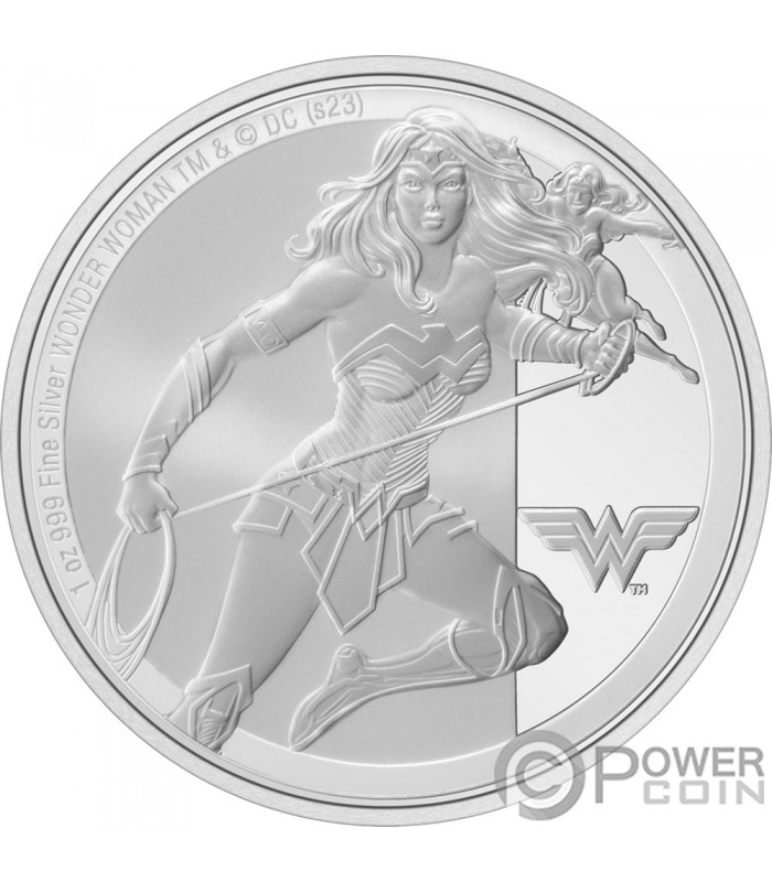 Wonder Woman Dc Comics Oz Monnaie Argent Niue