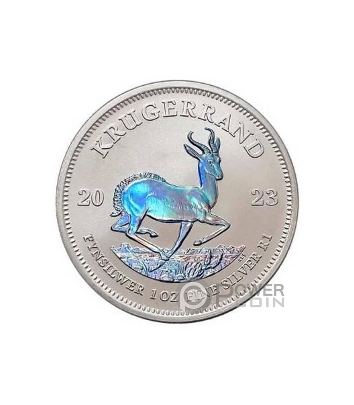 KRUGERRAND Holographic Edition 1 Oz Silber Münze 1 Rand South Africa 2023