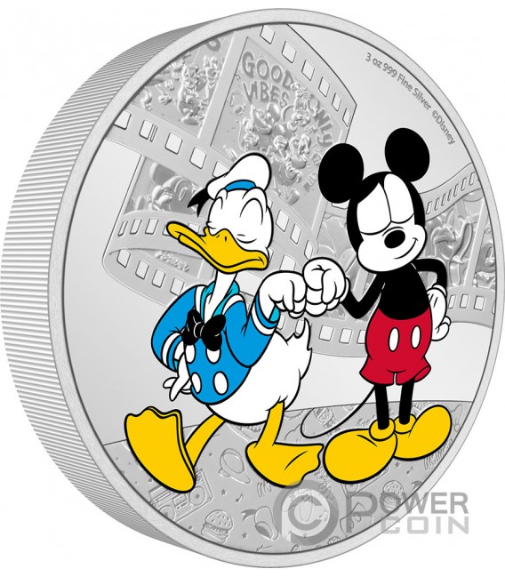 DONALD DUCK AND MICKEY Mickey and Friends 3 Oz Silber Münze 10 Niue 2023