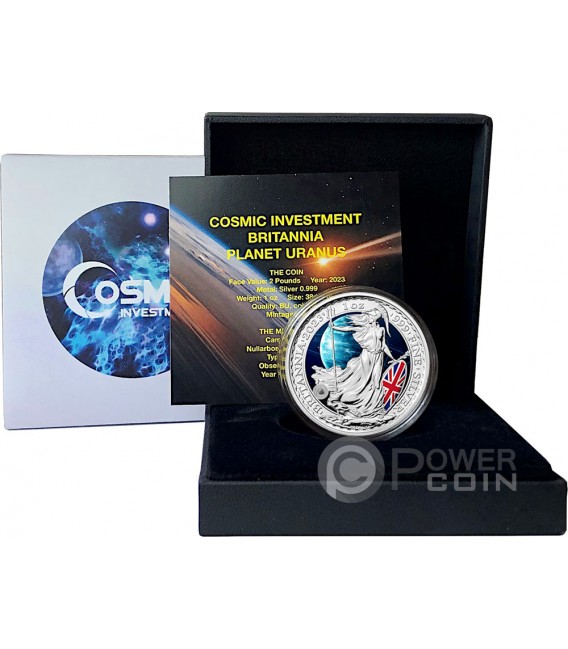 URANUS Cosmic Investment United Kings Of Astronomy 1 Oz Moneta Argento