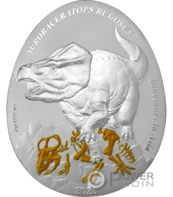 Auroraceratops Rugosus Dinosaurs In Asia Oz Monnaie Argent Samoa