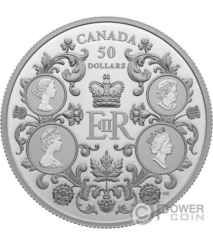 QUEEN ELIZABETH II S REIGN Silber Münze 50 Canada 2023