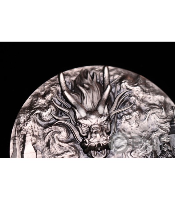 Winged Dragon Heritage Oz Monnaie Argent Francs Chad