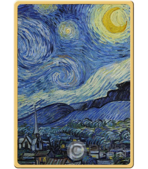 STARRY NIGHT Vincent Masterpieces Van Gogh 1 500 Oz Gold Coin 1