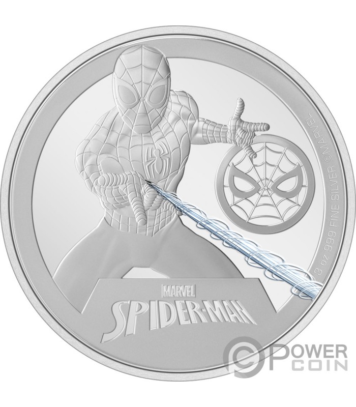 Spiderman Marvel Classic Superheroes Oz Monnaie Argent Niue