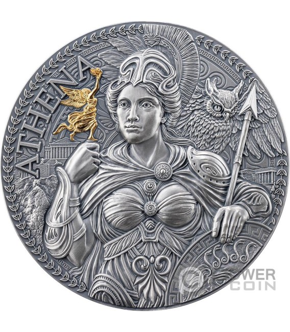 ATHENA Great Greek Mythology 2 Oz Monnaie Argent 2000 Francs Cameroon 2024