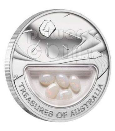 OPALS Treasures Of Australia Plata Proof Locket Moneda 1 2008