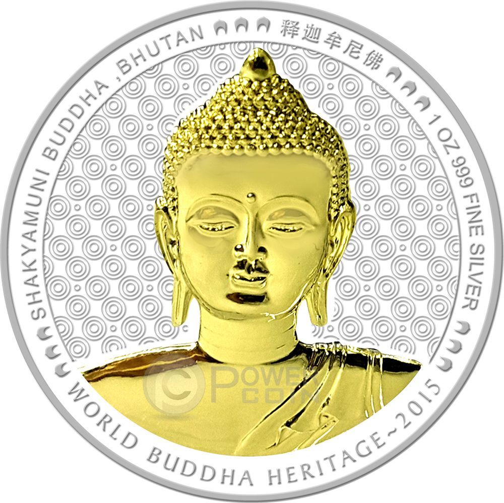 SHAKYAMUNI BUDDHA World Heritage 1 Oz Silver Coin Bhutan 2015 eBay