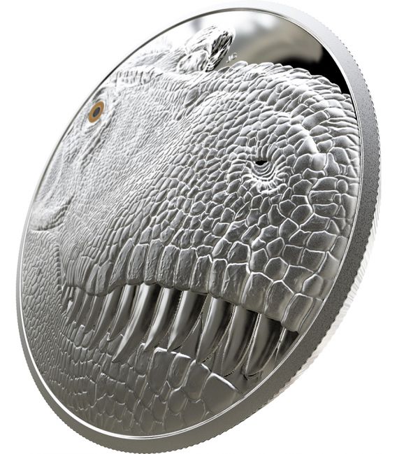 TYRANNOSAURUS REX Fierce Gaze 1 Kg Kilo Silver Coin 250$ Canada 2018 ...