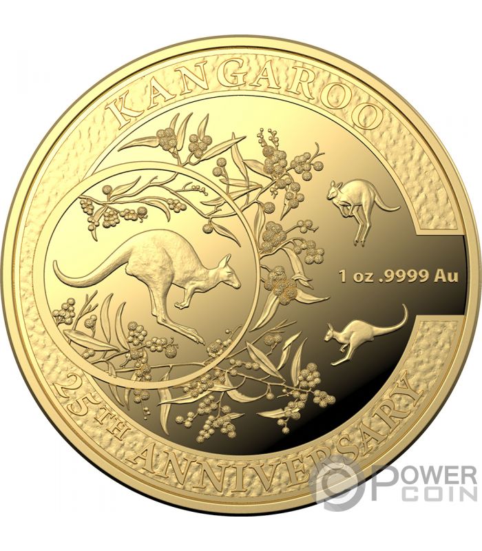 KANGAROO SERIES 25th Anniversary 1 Oz Gold Coin 100 Australia 2018