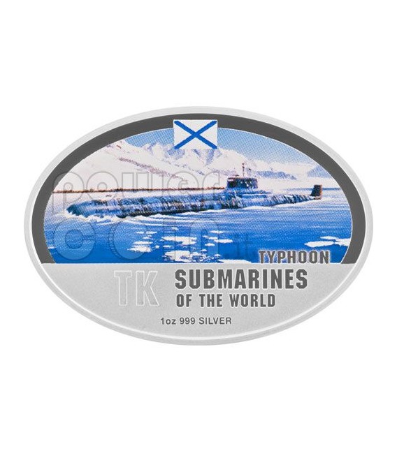 SUBMARINES OF WORLD Set 4 Silver Coins 2$ Fiji 2010