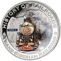 DURANGO SILVERTON USA Steam Locomotive Train Silver Coin 5$ Liberia ...