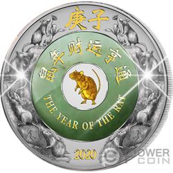 HORSE Jade Lunar Year 2 Oz Silver Coin 2000 Kip Laos 2014