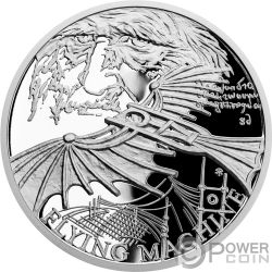 MACHINE GUN 500th Anniversary Leonardo Da Vinci 1 Oz Moneta Argento 1 ...