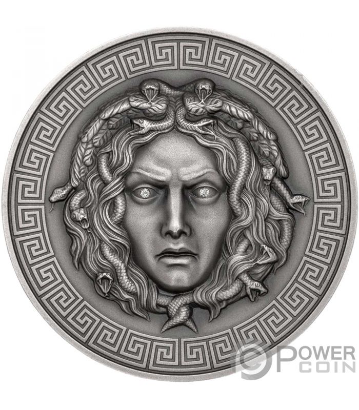 MEDUSA Diamonds 3 Oz Silver Coin 3000 Francs Cameroon 2019