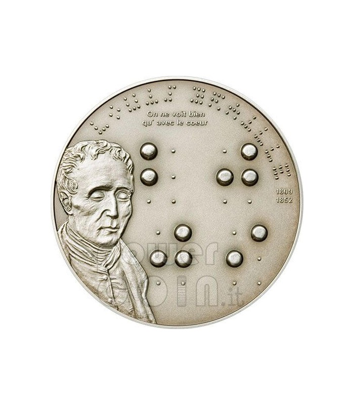 Louis Braille Commemorative Silver Dollar