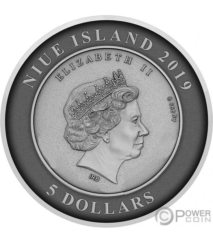 ATLANTIS Sunken City 2019 Coin Silver 2 5$ Dome Niue Oz