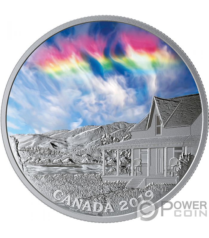 FIRE RAINBOW Sky Wonders 1 Oz Silver Coin 20$ Canada 2019