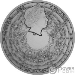 BLACK HOLE Universe Domed 2 Oz Silver Coin 5$ Niue 2021