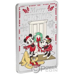 CHRISTMAS GREETINGS Mickey Mouse Seasons Disney 1 Oz Silver Coin 2