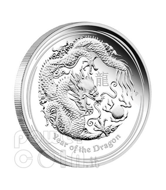 DRAGON Lunar Year Series 1 Kg Kilo Silver Proof Coin 30$ Australia 2012