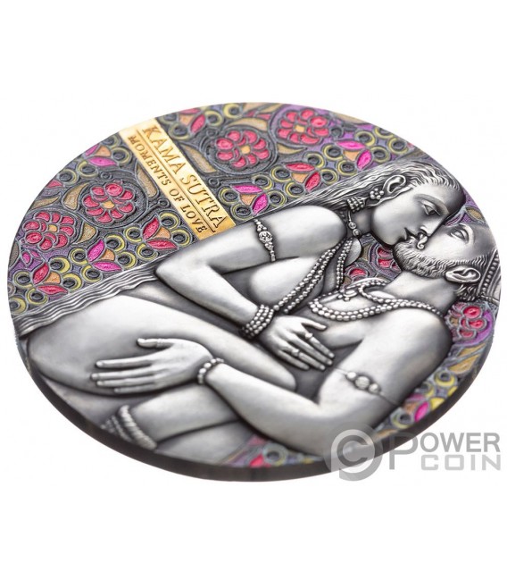 KAMA SUTRA Moments of Love Kamasutra 3 Oz Silver Coin 3000 Francs Cameroon  2019