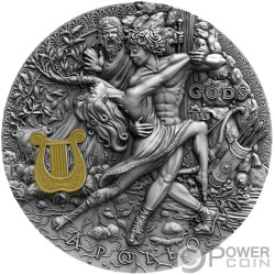 ZEUS Gods 2 Oz Silver Coin 2$ Niue 2021