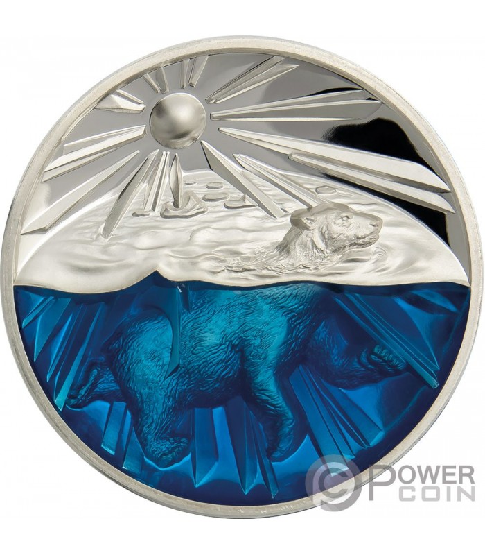 POLAR BEAR 4 Oz Silver Coin 1000 Francs Cameroon 2019