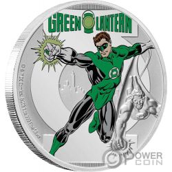 Green Lantern Grune Laterne Justice League 60 Jahrestag 1 Oz Silber Munze 2 Niue Power Coin