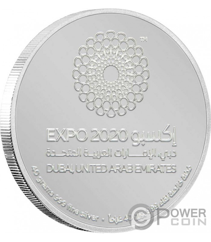 EXPO 2020 DUBAI Moneda Plata 50 Dirhams United Arab Emirates 2020