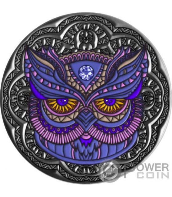 OWL Eule Mandala Collection 2 Oz Silber Münze 5$ Niue 2020 - Power Coin