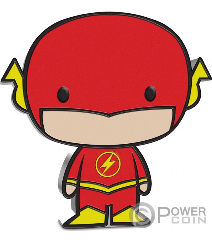 Flash Chibi Dc Comics 1 Oz Moneda Plata 2 Niue 2020