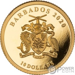 MOON Symbols of Life Gold and Silver Coin 10$ Barbados 2022