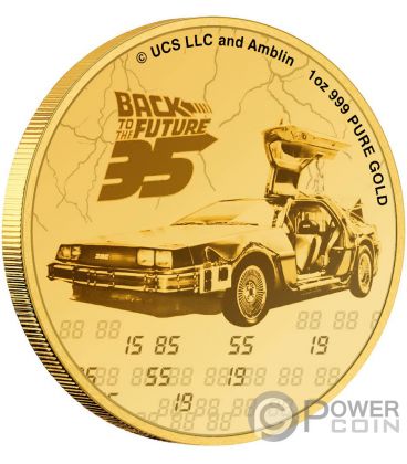 BACK TO THE FUTURE 35th Anniversary 1 Oz Gold Coin 250$ Niue 2020