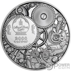 MECHANICAL TURTLE Clockwork Evolution 3 Oz Silver Coin 2000 Togrog 