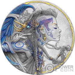 CASSANDRA Dark Beauties Silver Coin 2$ Niue 2018