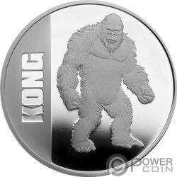 KONG 1 Oz Серебро Монета 2$ Ниуэ 2021