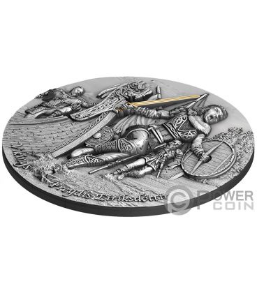 FREYDIS EIRIKSDOTTIR Vikings 2 Oz Silver Coin 5$ Niue 2021