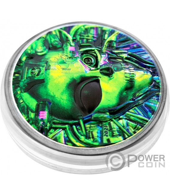 ALIEN Cyborg Revolution 3 Oz Silver Coin 20$ Palau 2021