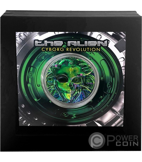 ALIEN Cyborg Revolution 3 Oz Silver Coin 20$ Palau 2021