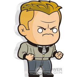 BIFF TANNEN Back to the Future 35 Anniversary 1 Oz Серебро Монета 2$ Ниуэ  2021