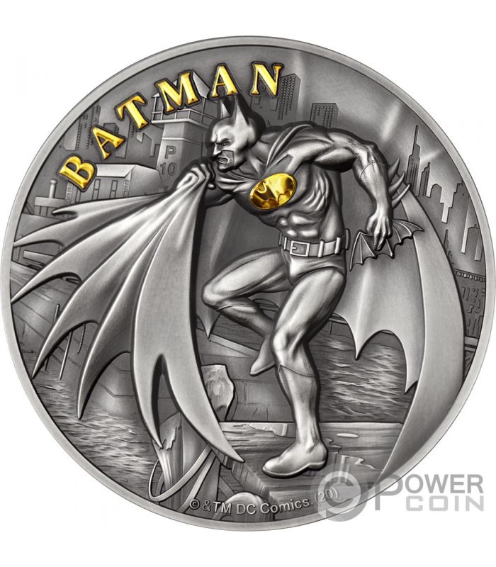 BATMAN 2 Oz Silver Coin 10 Cook Islands 2021